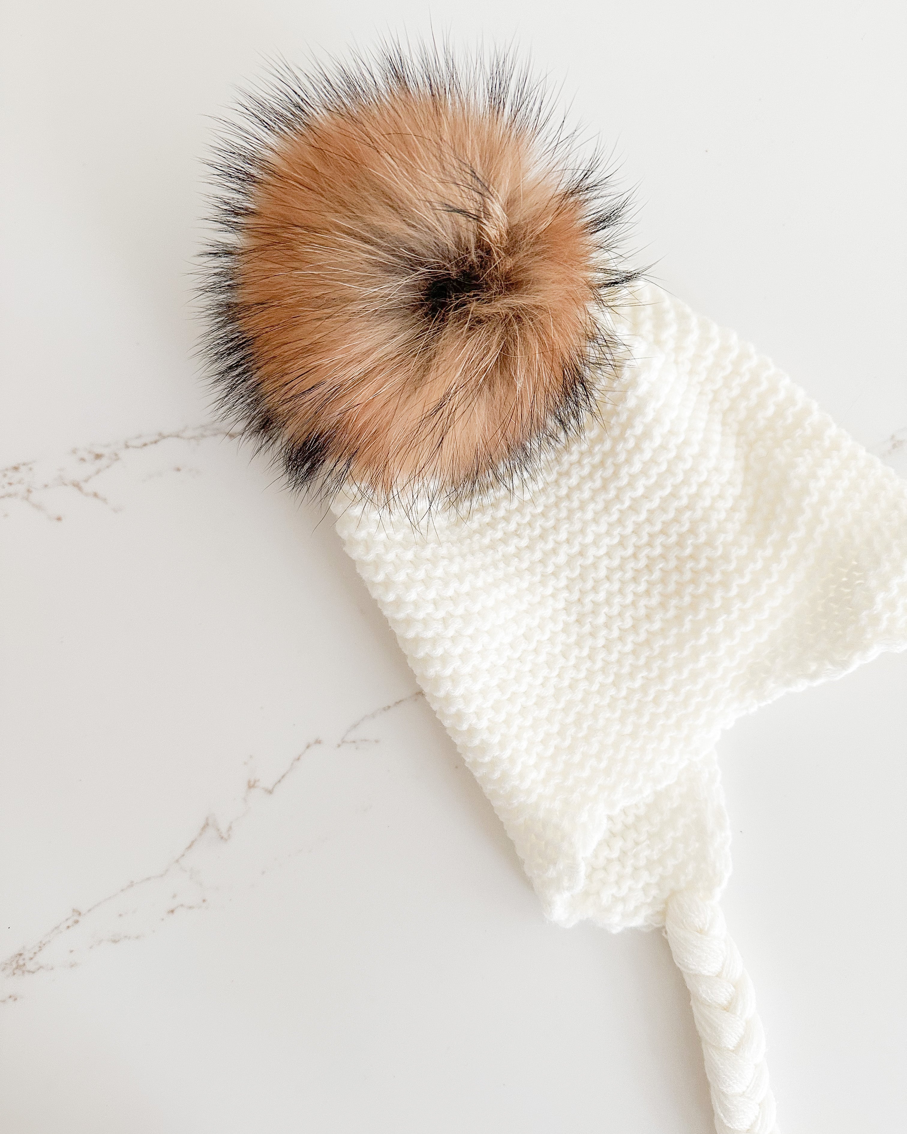Pom Pom Hat - Powder