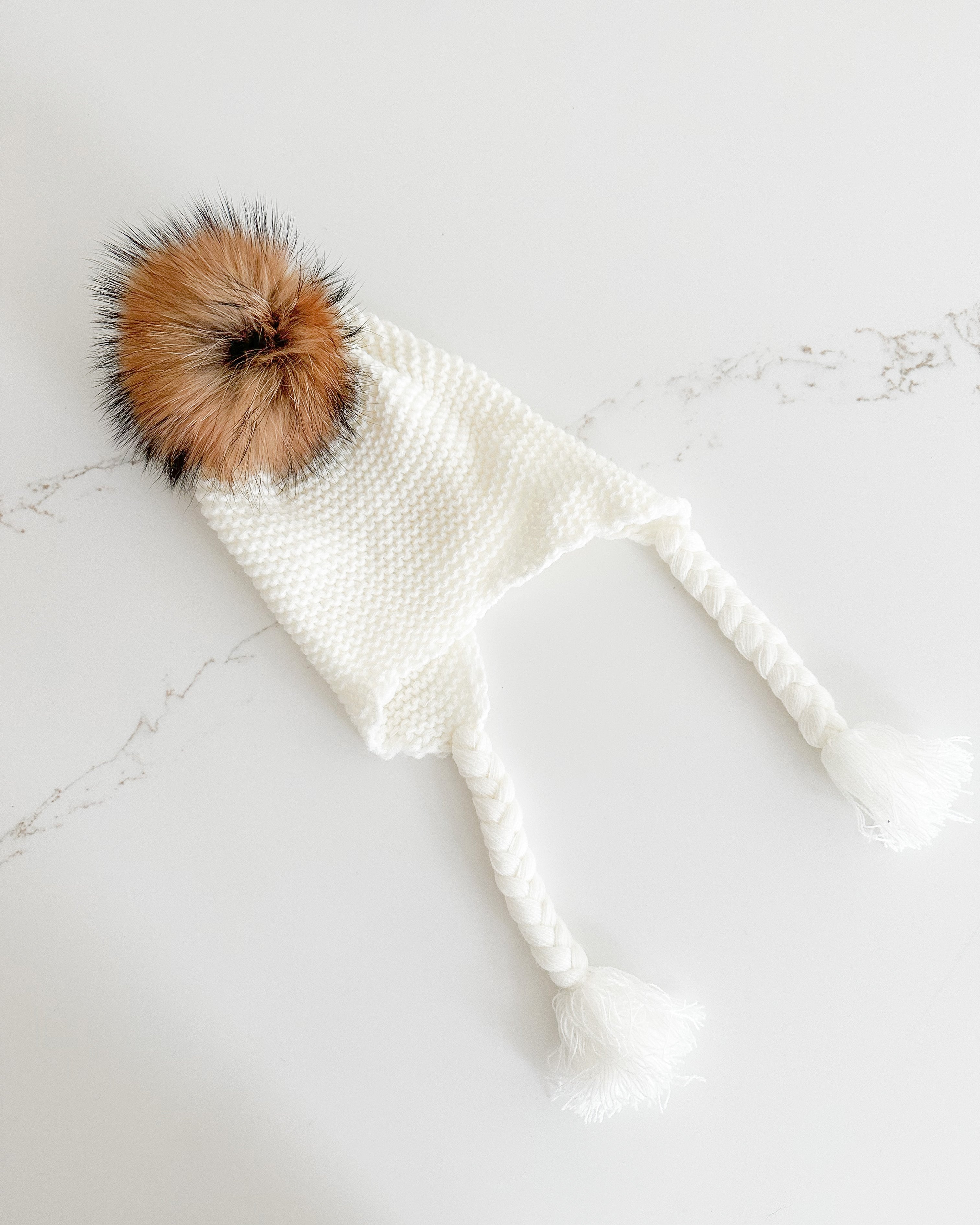 Pom Pom Hat - Powder